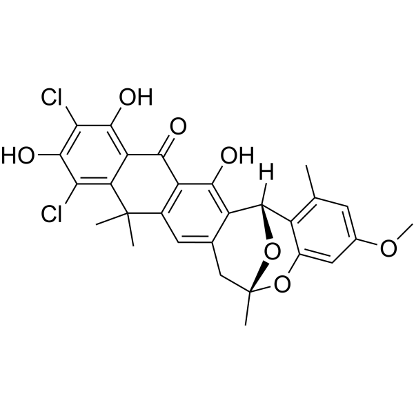 Bischloroanthrabenzoxocinone ((-)-BABX) 866022-28-8